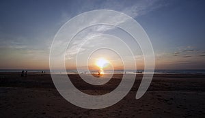 People Enjoying Casuarina Beach at Sunset, Darwin photo