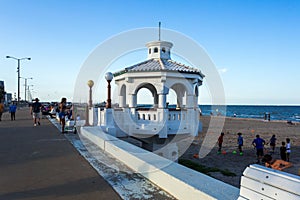 Corpus Christi downtown seawall. Texas, USA