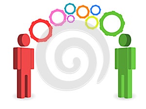 People exchanging ideas