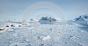 People explore Antarctica South Pole nature beauty