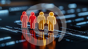 People exploring interactive digital screen, glimpse into the future of technology and innovation