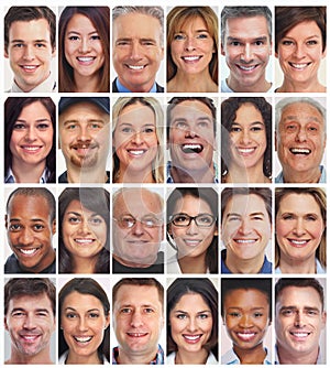 People faces collection