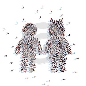 People in the form of children.