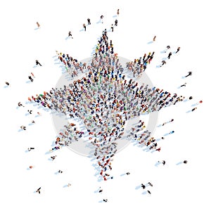 People in the form of rose flowers.