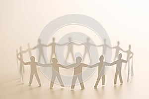 People forming circle photo