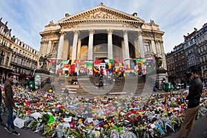 People gathered in Brussels to remember the victims of the terrorist attacks that took place on March 22