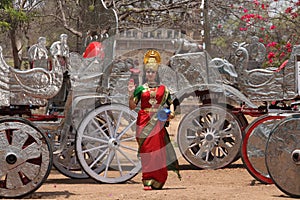 People in getup at the Desert