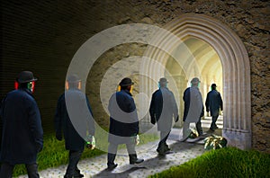 People go - masks dropped