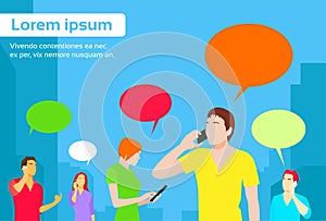 People Group Chat Social Network Communication