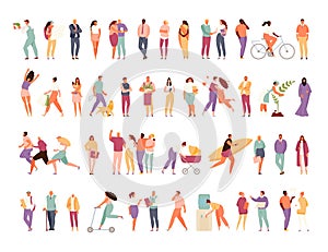 People group different activity vector