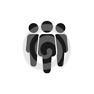 People group icon. Business teamwork vector illustration