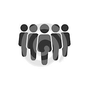 People group icon. Business teamwork vector illustration