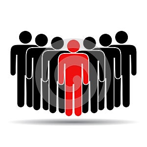 People group icon silhoutte