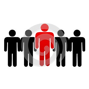 People group icon silhoutte