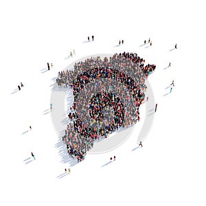 People group shape map Greenland
