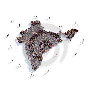 People group shape map India