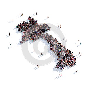 People group shape map Laos
