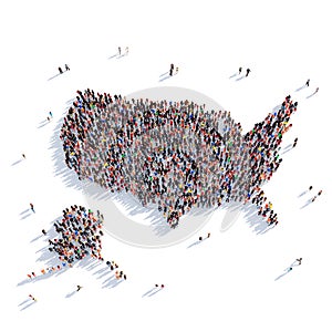 People group shape map United States