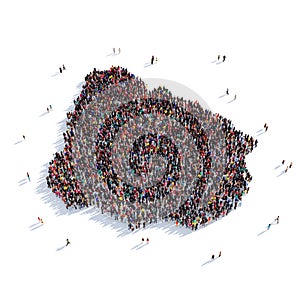 People group shape map Uruguay