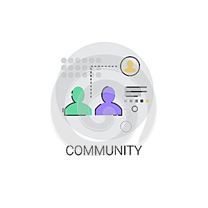 People Group Social Network Communication Community Concept Icon