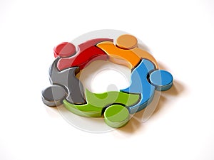 People Group Teamwork Logo.