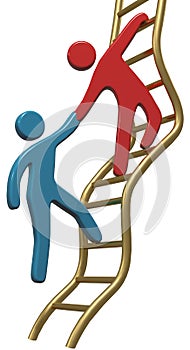 People help join up success ladder photo