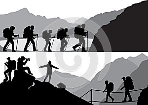 People in hike