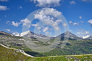 People hiking on the Stubnerkogel mountain in Bad Gastein