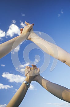 People Holding Hands, Hands Across America, New Mexico