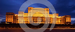 People house at night