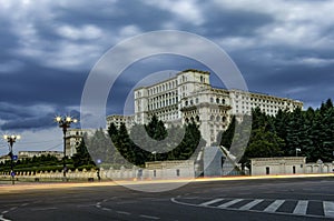 PEOPLE HOUSE or PALACE OF PARLIAMENT IN BUCHAREST, |Romania; the second largest building in the world