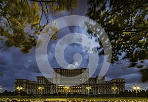 PEOPLE HOUSE or PALACE OF PARLIAMENT IN BUCHAREST, |Romania; the second largest building in the world