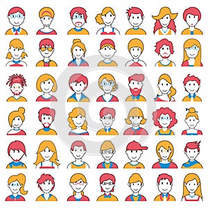 People icon of different Social Groups