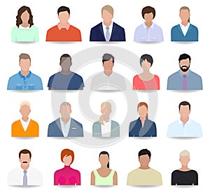 People icons, business, vector