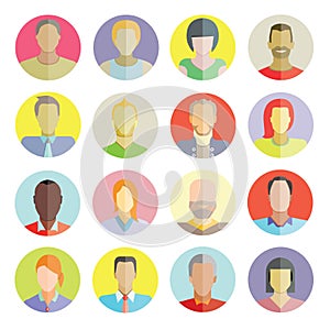 People icons, flat style