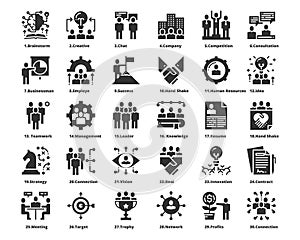 People Icons Line Color Work Group Team Vector ,Team,Business,Human