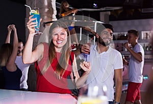 People joying in nightclub