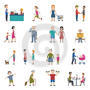 People Lifestyle Icon Set