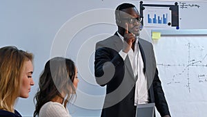 People listen to afro-american speaker photo