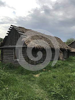 People lived in such wooden houses