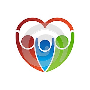 People Logo forming a heart.