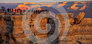 People at Mather Point, Grand Canyon National Park