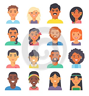 People nationality race vector illustration.