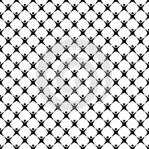 People network grid seamless pattern.