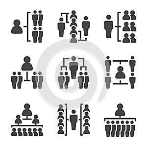 People organization icon set