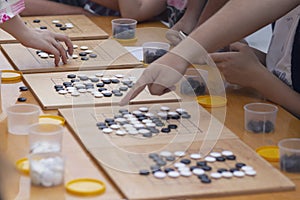 People participate in the go game