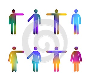 People Pictograms Colours