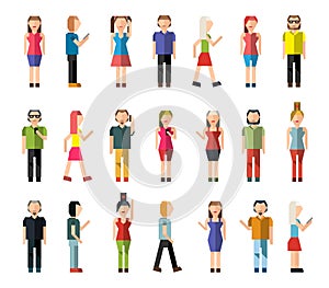 People pixel avatars