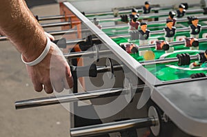 People Playing Enjoying Football Table