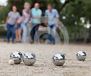 people playing petanque at leisure